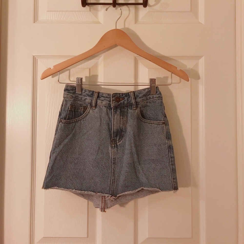 PRINCESS POLLY JEAN MINI SKIRT SIZE XS